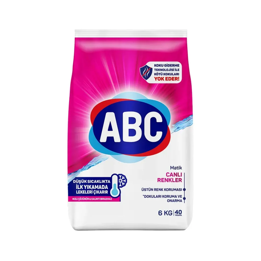 Abc powder detergent 6kg*1 color