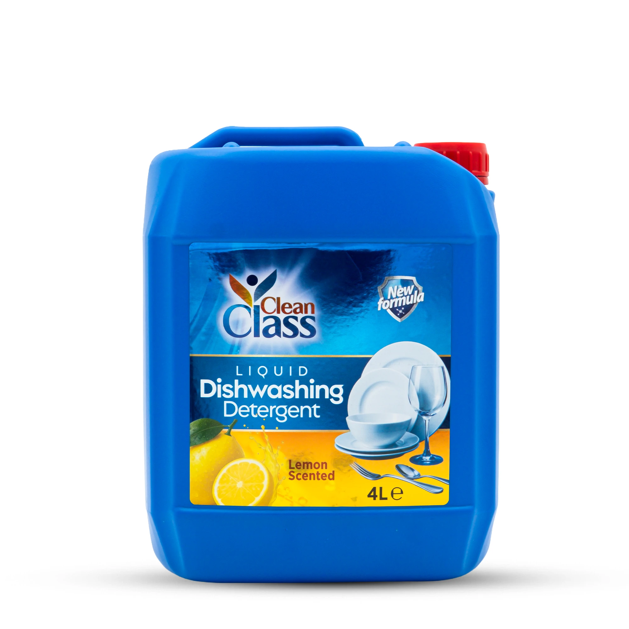 Clean class 4 lt dishwashing liquid*4 lemon